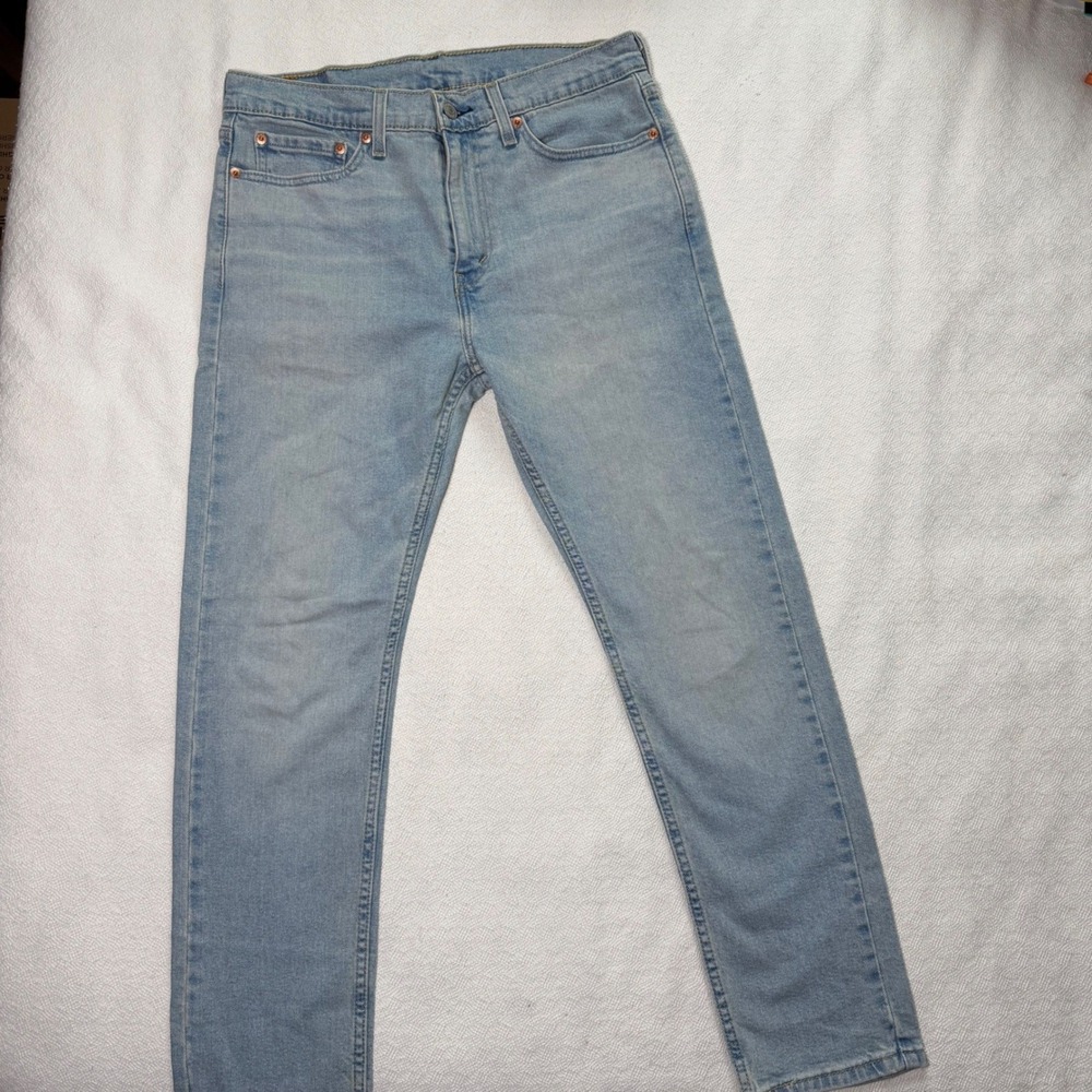 Levis 510 Skinny Fit Light Wash Blue Denim Jeans Mens 32x29 W32 L29